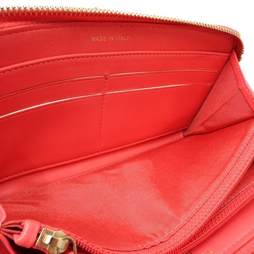 CHANEL Chanel Long Wallet AP0150 Round Zipper Camellia Lambskin Pink Women's ... - Picture 9 of 14